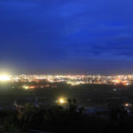 エメラルドの海を見る展望台から見た夜景