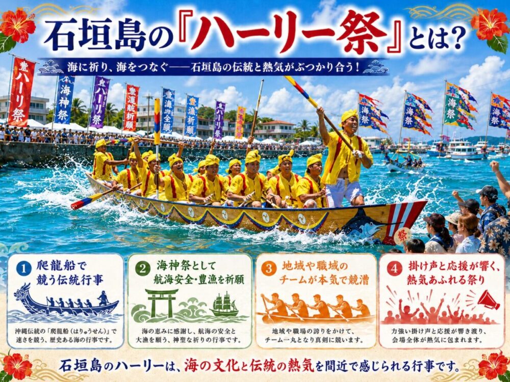 石垣島の「ハーリー祭」の概要図解