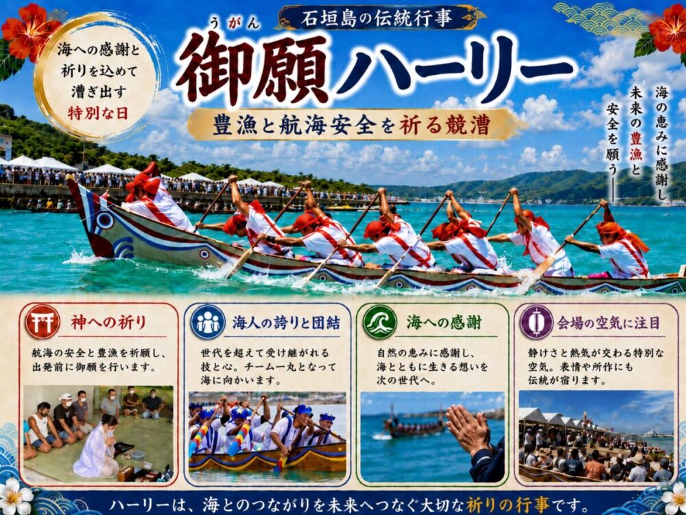 石垣島の御願ハーリーの概要図解