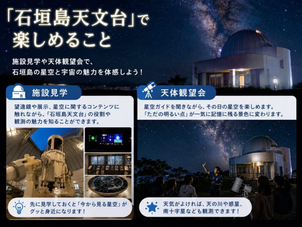 「石垣島天文台」で施設見学、天体観測会を楽しめるイメージ画像