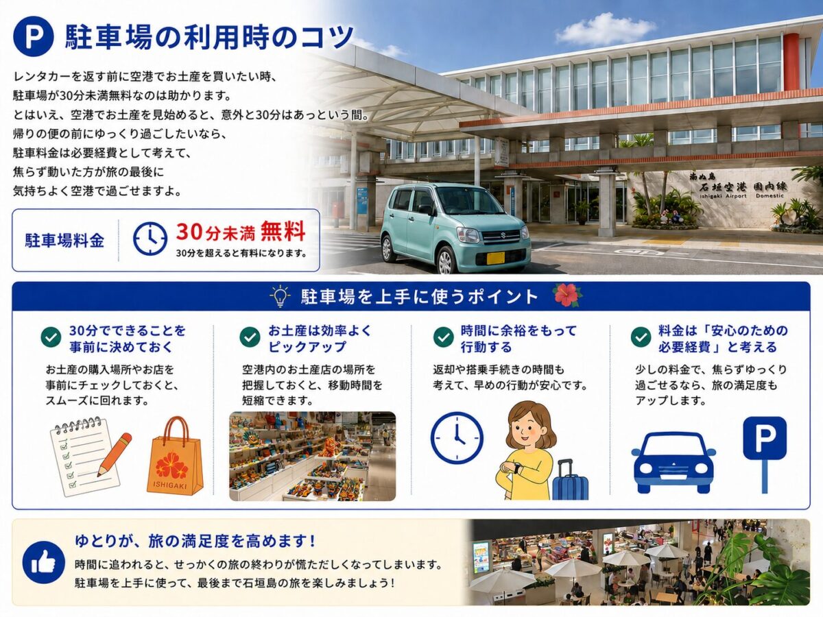 南ぬ島石垣空港の駐車場を利用するコツ