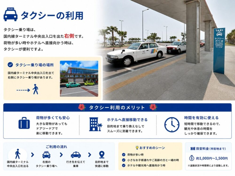 南ぬ島石垣空港からタクシーを利用する方法