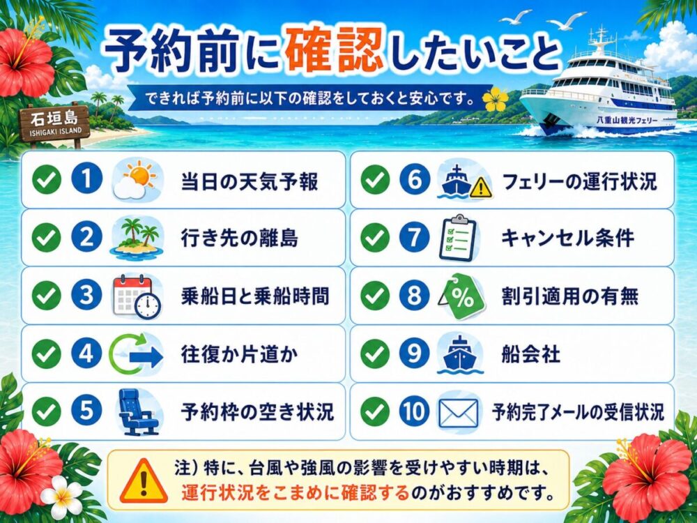 「フェリー事前予約サービス」を利用する前に確認したい図解
