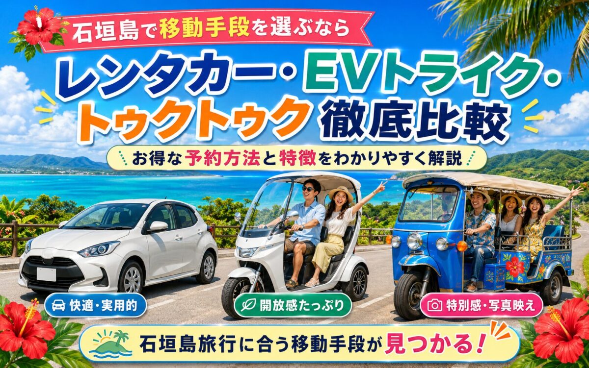 石垣島のレンタカー・EVトランク・トゥクトゥクのロゴ